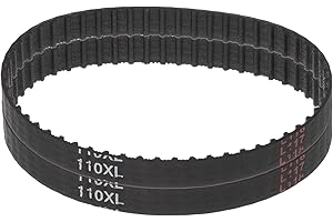 sourcing map 2 Stück 110XL 037 Zahnriemen 55 Zähne Gummi Zahnriemen 0,37" Breite 0,20" Steigung Gummizahnriemen Keilriemen Industrie Antriebsriemen Mechanische Ersatzriemen