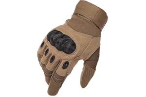Limirror Gants Tactiques Plein-Doigt Hommes Mi-Saison Sport de Plein air pour Combat, Scooter, Militaire, Moto,Paintball, Cyclisme, Randonné, Airsoft, Camping, Chasse,Vélo