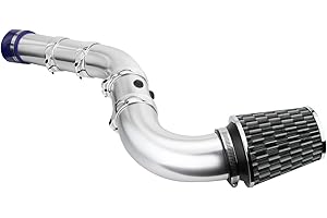 Madlife Garage 3"76mm Universal Performance Cold Air Filter Feed Induction Intake Pipe Hose Kit(Black)