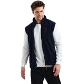 Monox Men's Full Zipper Sports Fleece Vest
