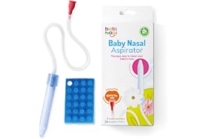 Babi Hapi Baby Nasal Aspirator Baby 24 Filters- Remover, Non-Toxic, BPA & Phthalate Free, Easy-to-Clean, Baby Nose Relief