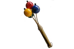 ONE WORLD IS ENOUGH Colourful Shaker - Ping Pong Shaker- Beautiful Sound, Fair Trade - For Children & Adults