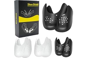 Wefine 4 Pairs Shoe Shields, Universal Sneaker Protector Shields Against Shoe Creases, Anti Crease Guard for Running Casual Shoes