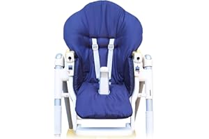 AVEANIT Housse Chaise Haute pour Bébé, Housse de rechange pour coussin d'assise Peg Perego, Prima Pappa, Diner Bleu foncé
