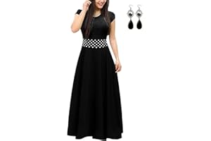 UUAISSO Donna Vestiti Eleganti Lunghi Floreale Casuale Abito Maxi Manica Corta Abiti Vestito da Cocktail Banchetto Sera