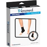 Wicromed &Ouml;rme &Ouml;rg&uuml; Ortopedik &Ccedil;ift Taraflı Elastik Likralı Spor Ayak Bilekliği Unisex SiyahUnisex XXL
