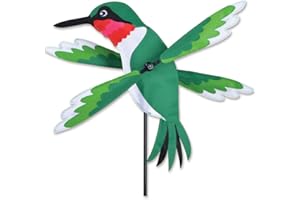 PREMIER KITES Premier Kite PKGIHU15 Girouette Oiseau Colibri, Multicolore, 40 x 26 x 111 cm