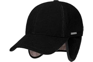 STETSON Casquette Vaby Earflap Homme - Laine pour l'hiver fermé à l’arrière, avec visière, Oreillettes, Doublure, Doublure Automne-Hiver