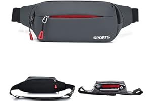 INDRNIF Grand Sac Banane éTanche pour TéLéPhone Portable Ceinture De Course Ceinture Sport pour Homme Et Femme Sacs De Sport VéLo à Dos Waist Fanny Pack Ceinture Running Convient pour Gym, Jogging