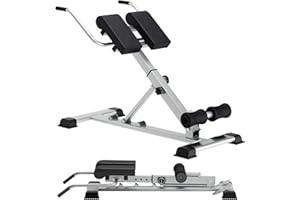 soges Banc Romain Pliable - Améliore la Posture, Soulage le Mal de Dos & Gain de Place - 100 kg Capacité de Charge, 3 Angles & 7 Niveaux de Réglage pour la Maison