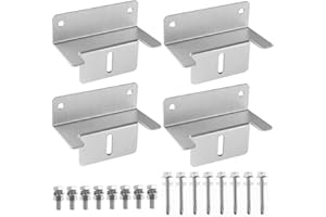 Rayong 4 Pcs Z Style Solar Pannello di montaggio, Pannello Solare Z Bracket, Kit di staffe di montaggio a pannello solare, Kit di staffe a Z per RV Barca Fuori Griglia Tetto Camper