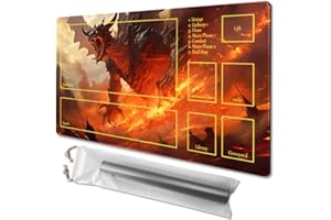TCGMAT MTG Playmat - Non-Slip Backing Printing, Ideal for Card Game Enthusiasts TCG Playmat,Purify Land (MTG2-Arrival of The Drago-Deck)