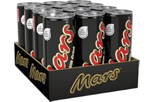 Mars Milk Chocolate Ready To Drink Can, 250ml (Pack of 12), No Added Sugar, Vegetarian