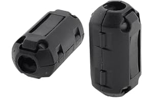 UXCELL sourcing map 2 x noir et de réduire le bruit filtre de Ferrite pour Câble Diamètre 6 mm
