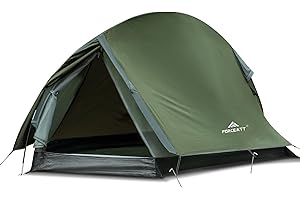 Forceatt Tenda Campeggio, Tenda a Cupola per 1-2 Persona 3 Stagioni, Antivento e Impermeabile Perfetta per Campeggio, Trekking, Escursioni con Zaino in Spalla e Alpinismo, Facile da Montare