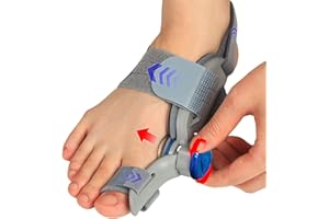 LURICO Hallux Valgus Korrektur Set, Hallux Valgus Schiene Mit Verstellbarer Hallux Valgus Schiene Und 2 Silikon Zehenspreizer Für Ballenzeh, Hammerzehen, Schiefe Zehen