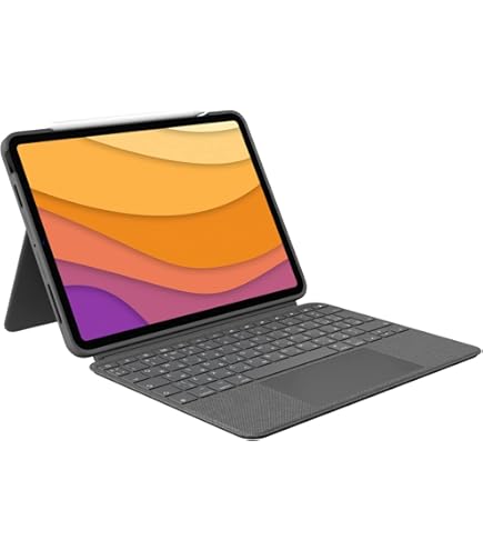Logitech Folio Touch Apple iPad Air (2022/2020) Toetsenbordhoes QWERTY Grijs - - Voor