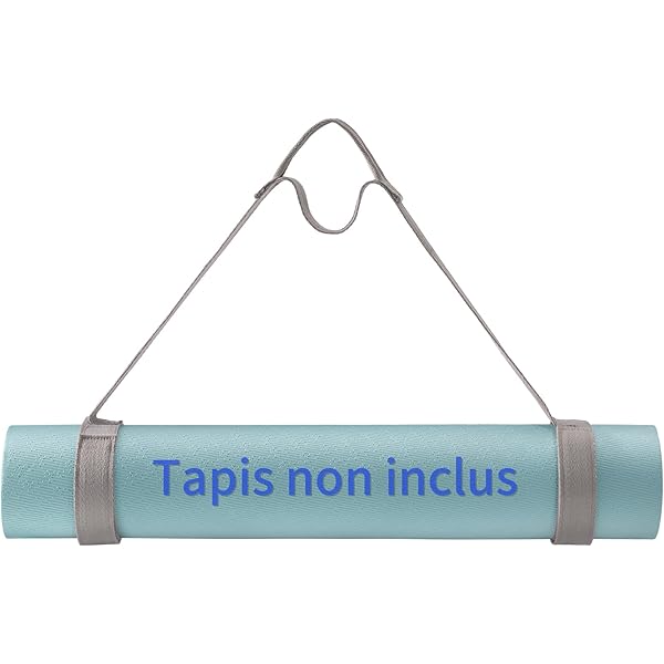 Sangle De Transport Pour Tapis De Yoga - En Silicone Antidérapant, Longueur 50 Cm, Lot De 2 - Pour Enrouler Et Transporter Tapis De Sport, Salle Ou Extérieur