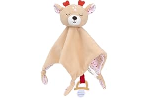Chicco Gioco Cerbiatto Doudou, Pupazzo In Morbido Velluto A Forma Di Cerbiatto, Peluche Neonato, Soffice da Coccolare, Dettagli Ricamati, Peluche nanna, Regalo nascita, Gioco Neonato 0+ Mesi