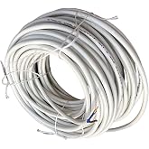 3x1,5 MM CCA TTR BEYAZ RENK KAU&Ccedil;UK TOPRAKLI SEYYAR ELEKTRİK KABLOSU (20 METRE)