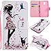 Produktbild Ostop Schutzhülle für Samsung Galaxy J3/J7 2018, Leder, bunt Samsung Galaxy J3 2018 Flower Girl