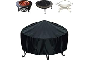 Baogu Abdeckhaube Abdeckung für Runde Terrassen Feuerstelle Feuerstellenabdeckungen (S (75x30cm))