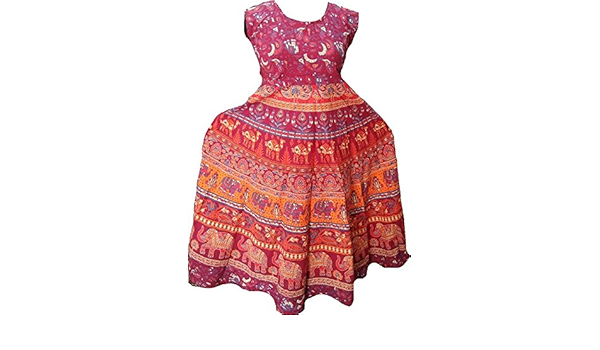 Buy Jaipur Prints Women S One Piece Dress Jaipuri Print Cotton At Amazon In