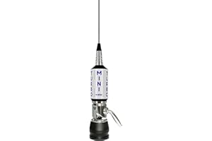 SIRIO ANTENNE SIRIO MINI TURBO 'L' COAX ANTENNA VEICOLARE PER CB LUNGHEZZA: 1650mm POTENZA MASSIMA: 1000W… (WHITE)