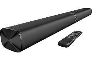GarageRock Soundbar für TV Geräte, Teilbare 2-in-1 TV Soundbr mit Automatischer Lautstärkeanpassung, Stereo TV Lautsprecher mit 3 EQ-Modi, Bluetooth 5.3, ARC/Opt/AUX, Soundbar für Fernseher/PC/Beamer