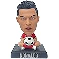 AUGEN Super Hero Ronaldo Red Action Figure Limited Edition Bobblehead with Mobile Holder for Car Dashboard, Office Desk & Study Table (Pack of 1)(Plastic)