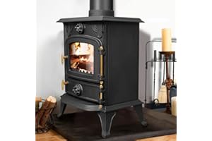 NRG Defra 5KW Eco Design Stove MultiFuel Cast Iron Fireplace Portable