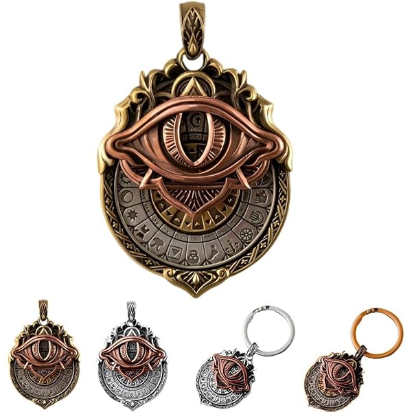 Générique Handmade Tarot Vision Pendant,All-Seeing Eye Necklace