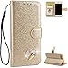 Price comparison product image iPhone 8 Case Wallet, iPhone 7 Phone Case with Card Holder, FNBK iPhone 7 Case Front and Back Protection PU Leather Flip Cover with Strap Card Slots Glitter Sparkle Bling Case for iPhone 8/iPhone 7