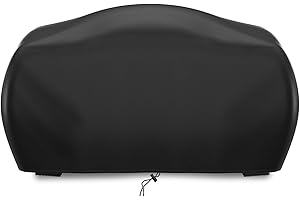 BRUWAA Grillabdeckung passend für Ninja Woodfire Grill [OG701EU]mit Gummiband und 2 verstellbaren Kordeln, 420D Oxford wasserdicht staubdicht, 24''×19''×13''