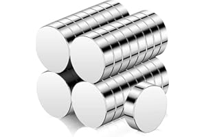 DGDUBRB 32Pcs Round Fridge Magnets, 12x3mm Strong Neodymium Disc Magnets, Small Crafts Magnet s, Muti-Use Whiteboard Magnet s for Crafts, Refrigerator, DIY, Office
