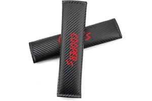 MWDDM Seat Belt Shoulder Cover Pads For Mini Cooper S, Comfortable Seat Belt Cover, Car Seat Belt Pad, Carbon Fibre Effect Seat Belt Shoulder Pads, 2pcs