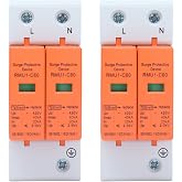 DEWIN Surge Protectors, 2P 40kA AC 420V Surge Protector Surge Protector Device Low Voltage Lightning Arrester RMU1‑C40 (2 Pie