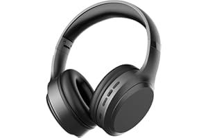 MOXYOY Bluetooth Headphones Over Ear, 82H Playtime, 3EQ Hi-Fi Sound Modes, Foldable Wireless Headphones, Lightweight Over Ear Headphones with Microphone for PC/Travel/Gaming/Office