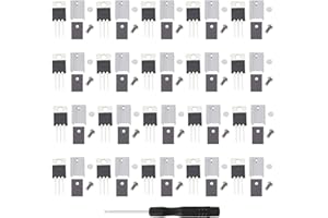 Youmile 20 Pcs IRFZ44N Transistor IRFZ44 N-Channel International Rectifier Power Mosfet 49A 55V with Heatsink, Philips Screwdriver