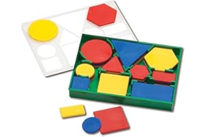 EDX EDUCATION Attribute Blocks Plastic Desk Set