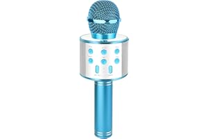 KEWUZY Drahtloses Karaoke Mikrofon für Kinder, Spielzeug Kinder, KTV Karaoke Maschine, Karaoke Mikrofon Bluetooth Ab 3-12 Jahre