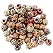 Produktbild Unicoco 100 PCS Holzperlen Globe Distanzkugel DIY Borda Mestiere Schmuck, EIN Format