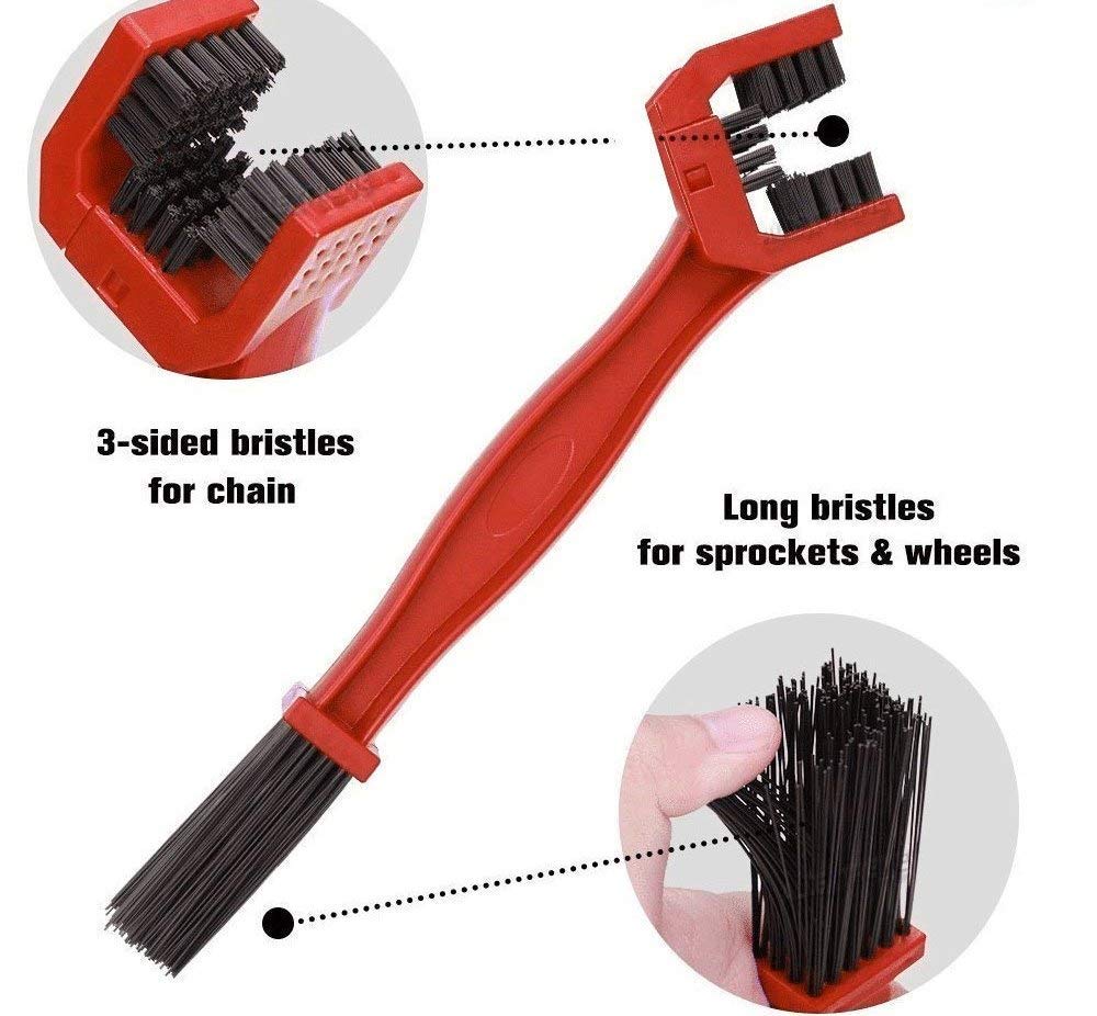 E-COSMOS Multipurpose Cycle Motorcycle Bike Chain Cleaner Brush - Image 9