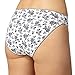 Pack Of Five Grey, White And Black Plain And Sprig Printed High Leg Briefs 16