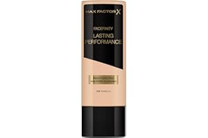 Max Factor Lasting Performance Liquid Foundation, 104 Vanilla, Full Coverage, Flawless and Radiant Finish, Lightweight Formula, Smudge Resistant, Non Pore-Clogging, Fragrance Free, 35ml
