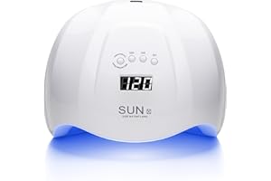 MEDIAEURO Lampada led unghie UV professionale 36 LED con 5 Timer da 48W / 54W. Fornetto ideale per manicure e pedicure con sensori movimento e base staccabile. Forno asciuga smalto per semipermanente e gel UV.