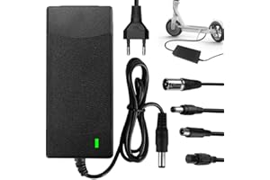 CJBIN Ladegeräte für Scooter, 42V 2A Hoverboard Ladekabel, e Scooter Ladekabel, Hoverboard Ladegerät mit 4 Schnittstelle Anschlüssen, Netzteil Fahrrad Ladegerät für e Scooter Xiaomi M365 Elektroroller