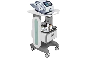 LUNICASHA Portable Medical Trolley with Drawers, Cosmetic Trolley, Salon Trolley, Beauty Salon Trolley with Wheels, Hairdressing Trolley, Tool Trolley with Storage Compartment & Brake Wheel