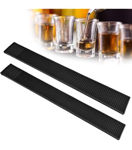 Barmat Gin 30x20Cm Apoio e Escorredor de Copos, Garrafas, Taças e