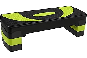 ‎HOMCOM HOMCOM Steppbrett höhenverstellbar Fitness Stepper mit Antirutschbelag 3 Stufen (10/15/20 cm) Rutschfest Stepbench für Zuhause Fitnessstudio Büro Kunststoff